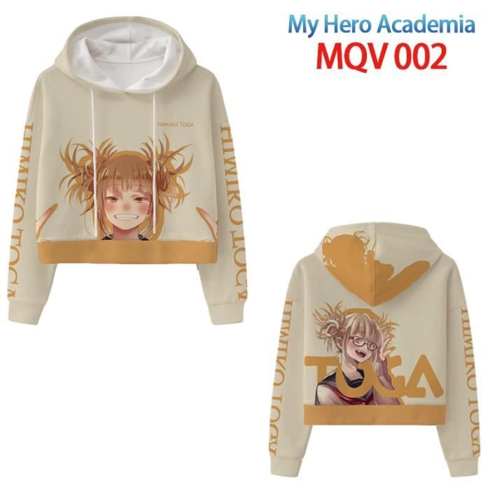 sweatshirt homme capuche,Mon Héros Universités Sweater à Capuche Dessin Animé Anime Cosplay Costume Sweats Himiko Toga 3D IMPRIMER