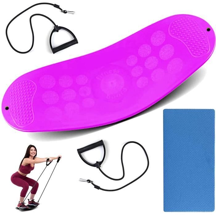 NightyNine Balance Board Fitness Antidérapant Twist Waist Fitness Board Core Workout avec Corde De Traction Et Tapis Antidérapant po