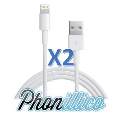 Lot de 2 cables USB chargeur compatible iPhone 6 4,7\