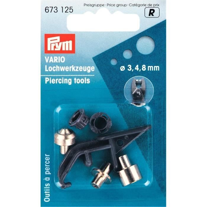 PRYM Outils Prépercage Pince Vario 3/ 4/8 mm