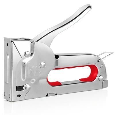 TRIXES Pistolet à agrafes métallique robuste en acier inoxydable & 100 agrafes