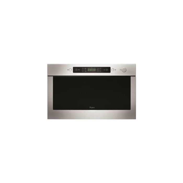 Micro-ondes encastrable, inox antitrace, solo, vapeur, 22 L, plateau 25