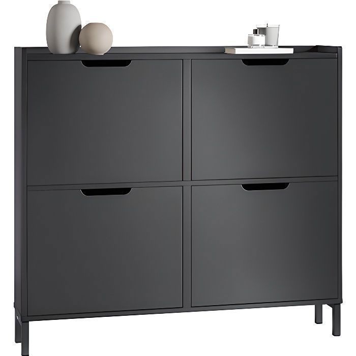 Meuble à Chaussures En Tissu - 9 Niveaux Avec Housse à Fermeture Éclair (58 X 28 X 162 Cm