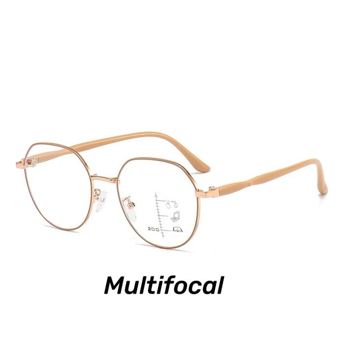 Lunettes De Lecture Sans Cadre LUFF - Design Rétro Métal - Ressort Charnière - HD - Homme/Femme
