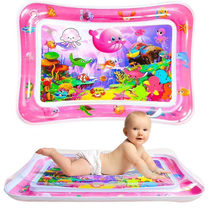 Tapis D'eau Gonflable Pour Bébé 3 à 12 Mois - Tummy Time Sans BPA, Jouet Sensoriel Aquatique, Cadeau Nouveau-né