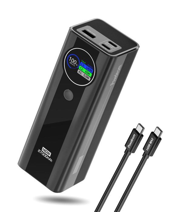 Banque D'alimentation 50000mAh Avec écran LCD 4 Sorties USB Batterie Portable Pour Tous Les Téléphones - Noir + Rouge - Téléphonie