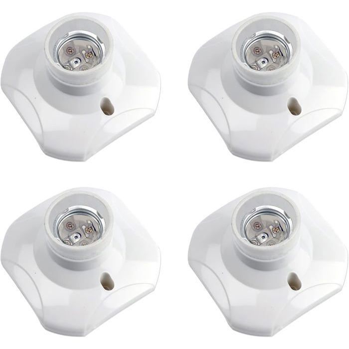 Douille E27 Avec Support équerre – Or, 2 Trous M4 Pour Fixation Murale Ou Plafond, Pour Lampes Et Appliques
