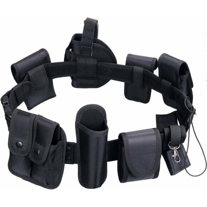 Ceinture utilitaire tactique 10 en 1 sac banane multifonctionnel dextérieur équipement de patrouille pour poste de police