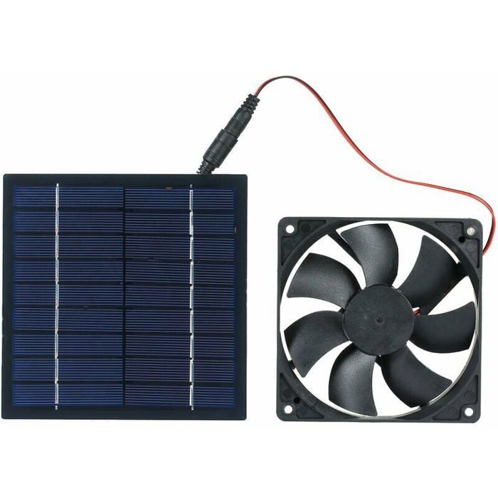 Mini ventilateur à panneau solaire 5 W 6 V ventilateur dextraction solaire alimenté par la lumière du soleil / résistance à leau - Rwoythk