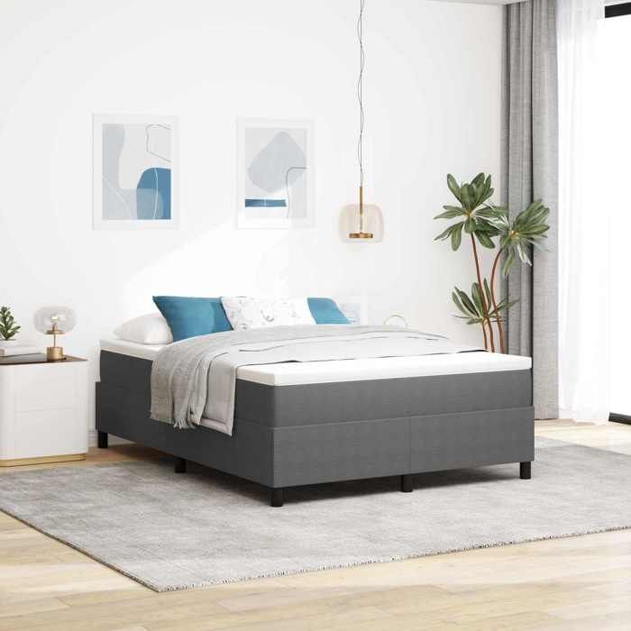 vidaXL Cadre de lit plateforme Gris clair 140 x 190 cm 3337407