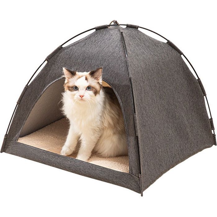 Comparer les prix de Tente pour chat grand espace respirante confortable lavable pour animaux de compagnie chats et chiens toutes saisons tai
