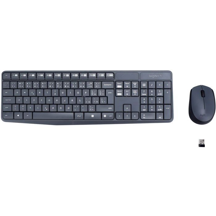 Logitech MK235 Combo Clavier et Souris, Clavier US INT'L QWERTZ