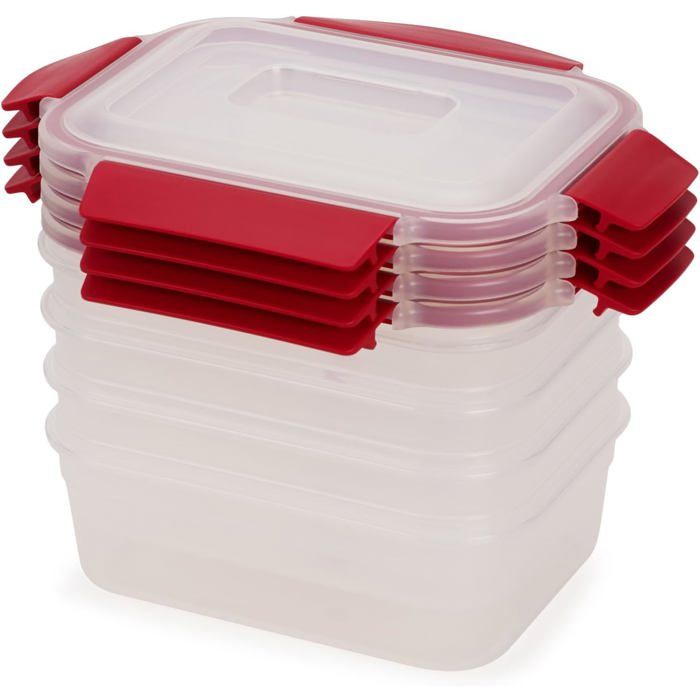 Boîtes de rangement - JOSEPH JOSEPH - Nest Lock - Lot de 4 - 1.1L - Rouge Boîtes de rangement - JOSEPH JOSEPH - Nest Lock - Lot de 4 - 1.1L - Rouge