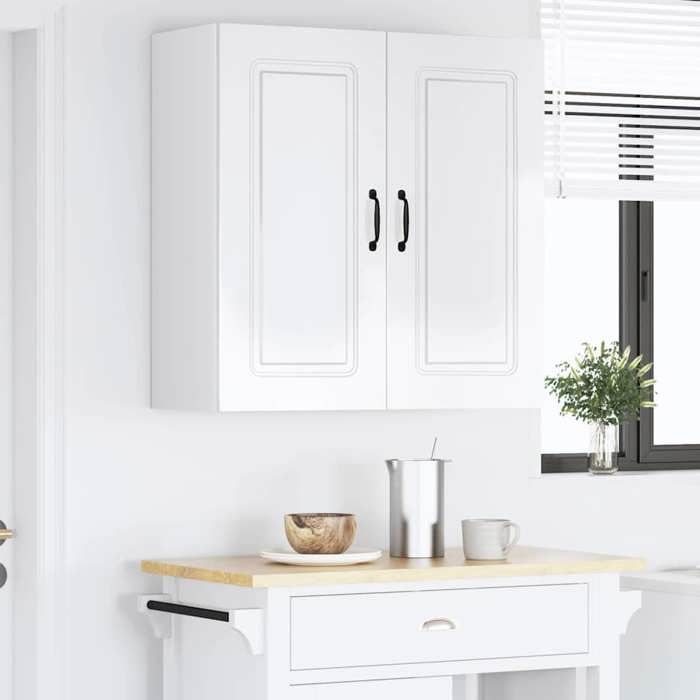 UU*TOP Placard mural de cuisine - moderne Armoire suspendue - Blanc brillant 80x31x80 cm - CC978