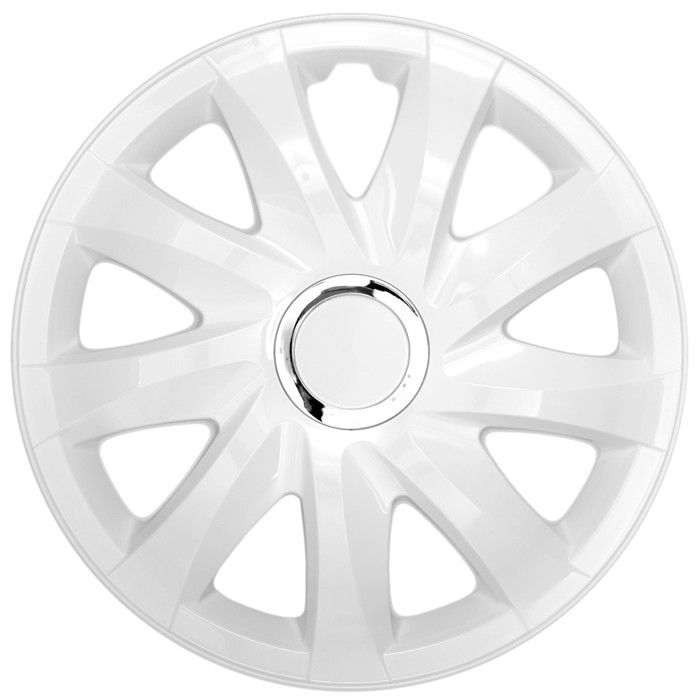 Enjoliveurs universels 13 NRM Drift blancs lot de 4 pièces