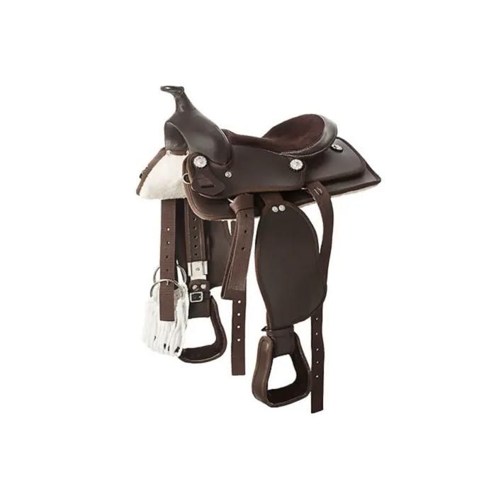 Comparer les prix de Selle de western pour cheval Hispano Hipica - Marron - 10