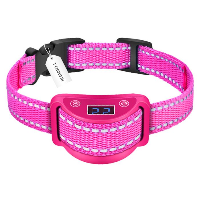 Collier Anti-Aboiement pour Chat -TCHOUPIN- 2 Modes Ajustables Rechargeable Taille Ajustable Collier Anti-Aboiement pour Chat