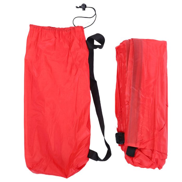 Canapé gonflable pliable – Nosheir – Gonflement 3 s – ergonomique – pour plage camping pique-nique – rouge