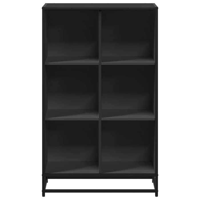 MEUBLE DE SEJOUR Noir - MODE Bibliothèque salon - noir 65 5x33x107 5 cm bois dingénierie Nettoyer facile_09_4653