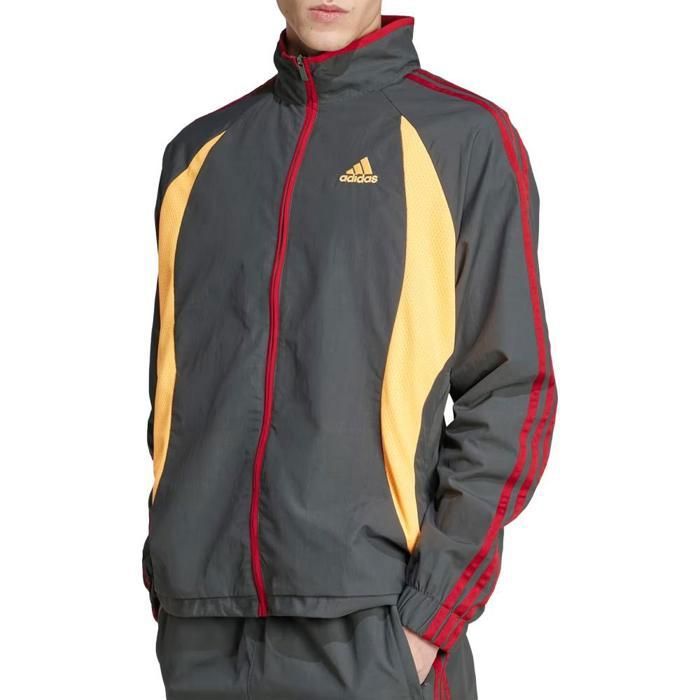 Veste Grise/Rouge/Jaune Homme Adidas Track Top