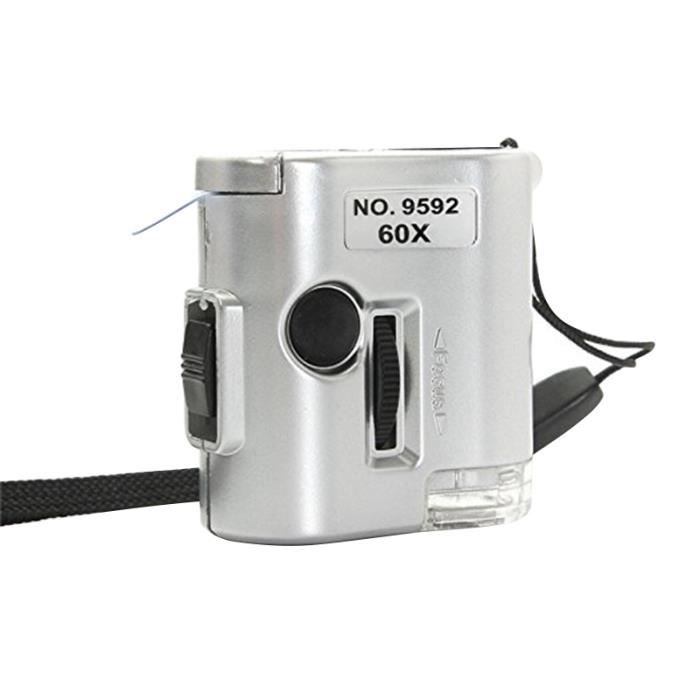 Microscope Portable 60x - Loupe De Bijoutier Pour Examiner Pièces, Textiles Et Petits Détails | Poche Et Robuste