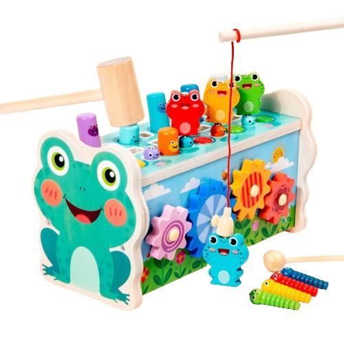 Comparer les prix de Jouets Montessori en Bois pour Enfant - 6 en 1 Jouet de Marteau avec Xylophone - Jouets éducatifs pour Tout-Petits 2 3 4 Ans