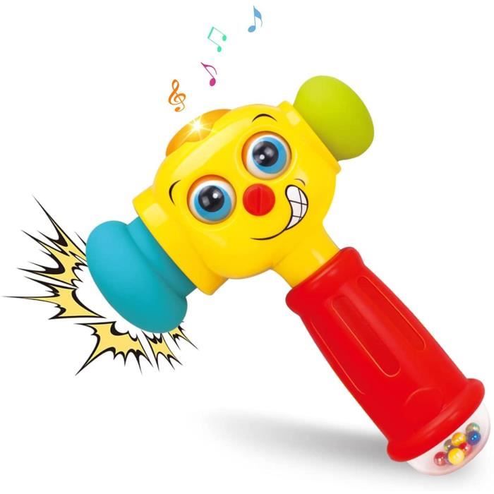 Music Hammer Baby Toys 12 18 Mois Avec Hochets Jouets De Musique Lumineux Pour Bebe Convient Aux Garcons Et Filles De 1 An Cdiscount Puericulture Eveil Bebe