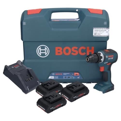 Bosch GSR 18V 55 Professional Perceuse visseuse sans fil 18 V 55 Nm Brushless 0615A5002P + 3x batterie ProCORE 4 0 Ah + chargeur + Case - vue 3