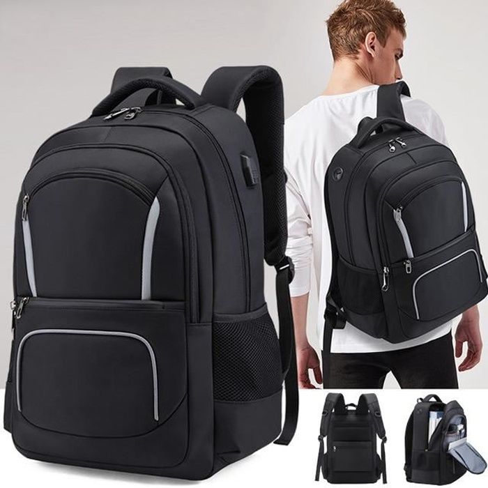 Affaires Sac Dos Ordinateur 17 Pouces avec Port de Charge USB