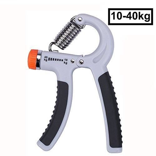 Noir 40KG R/ésistance Ajustable Poignee Musculation de Main Poign/ée dexercices pour Avant-Bras Renforcement Hand Grip Exerciser CampTeck 10