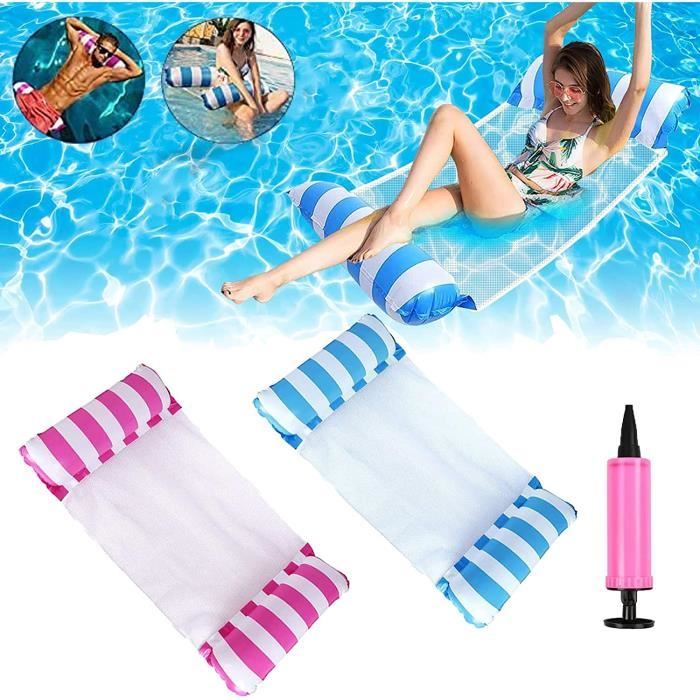 Hamac Gonflable Tapvai 3 En 1 - Matelas Piscine Flottant - Pour Adultes - PVC - 105x120cm