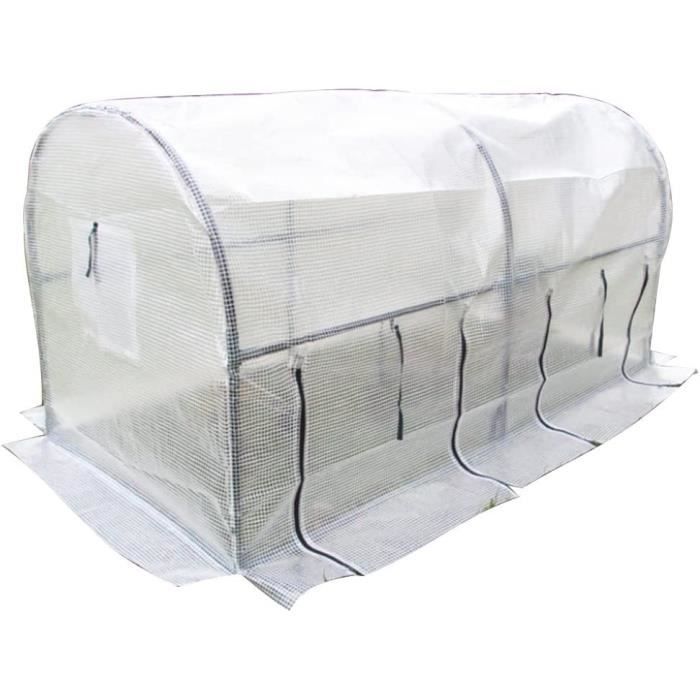 Serre De Jardin Polycarbonate 250x185cm - Abri Plantes Extérieur, Potager, Hivernage - Tectake