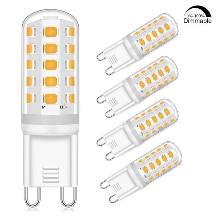 G9 Ampoule LED 5W Dimmable Équivalent de 33W 40W 50W Ampoules