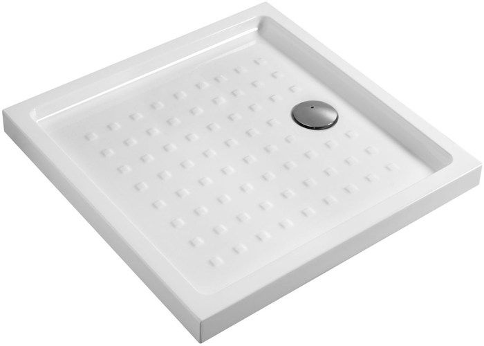 Receveur de douche extra-plat carré en céramique VILLEROY & BOCH O.novo 100x100 cm