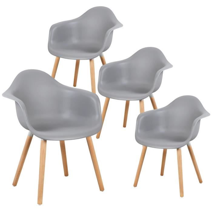 4 x Chaise de salle à manger avec accoudoir, Chaise de cuisinesalon en