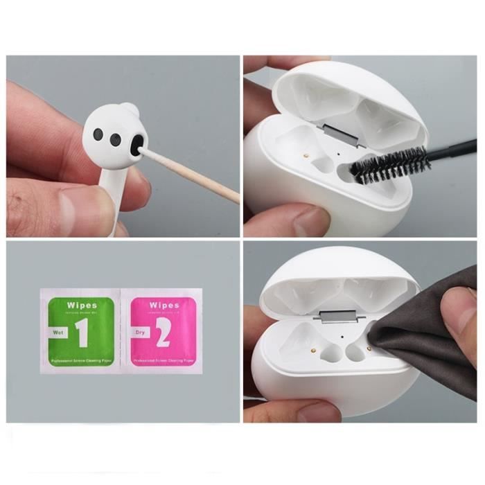 Outil de nettoyage pour écouteurs Bluetooth sans fil, brosse compatible  avec les Airpods Pro 2 1, Airdots de Xiaomi, fre -QUIN019 - Cdiscount TV  Son Photo