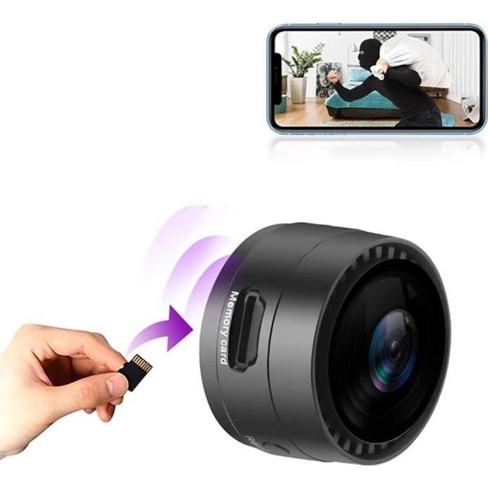 FiveSky Mini Camera Espion WiFi, Micro Caméra Surveillance sans