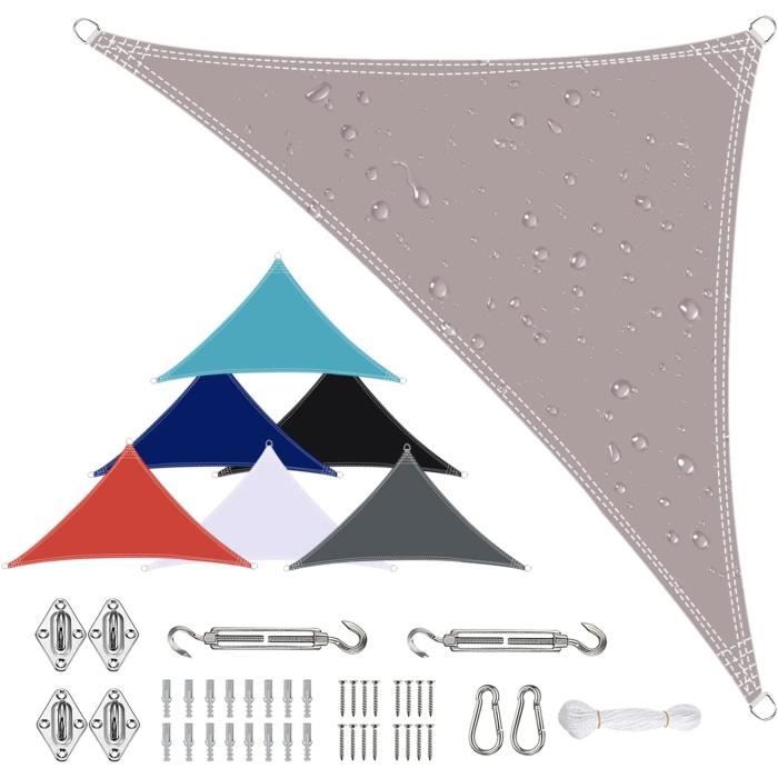 Toile D'ombrage Jardin Voile D'ombrage 2.8x2.8m CHUNRONG - Protection UV 98% Avec Oeillets Pour Terrasse Jardin Voile Pergola