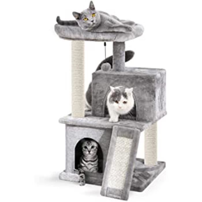 Arbre A Chat Avec Griffoir Et Poteaux En Sisal Arbre Chat 2 Niches Et 1 Platforme Pratique 49 45 86cm Gris Cdiscount Animalerie Arbre A Chat Avec Griffoir Et Poteaux En Sisal Arbre Chat 2 Niches Et 1 Platforme Pratique 49 45 86cm Gris Cdiscount Animalerie