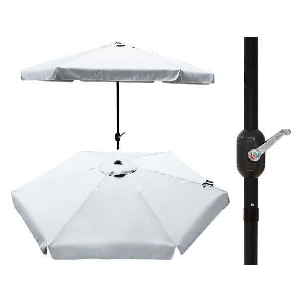 Pied De Parasol Rond à Remplir D'eau - Plastique Blanc, 45 Cm De Diamètre, Max 13L