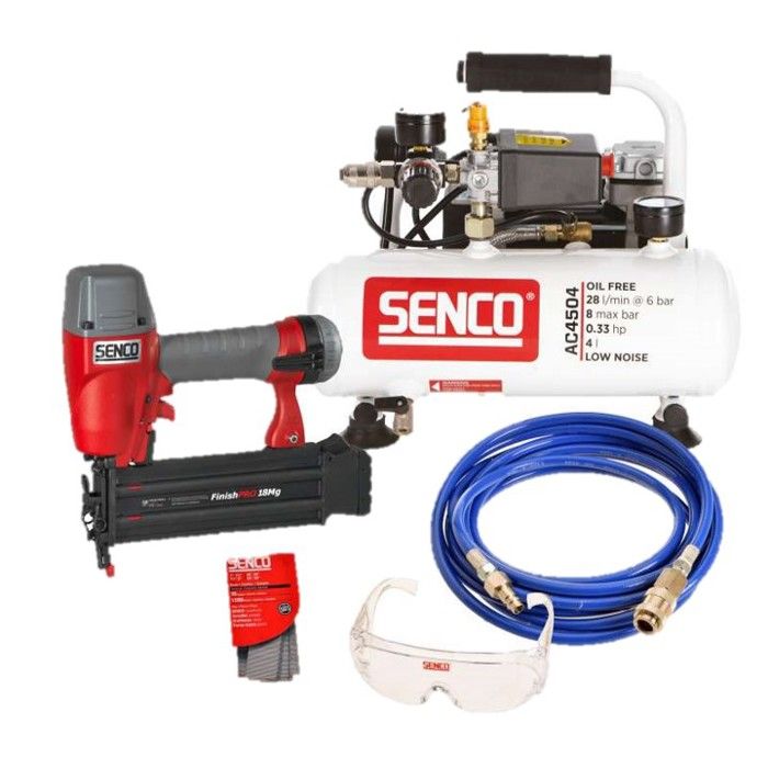Pack cloueur 230V FINISHPRO18MG + compresseur AC4504 - SENCO - AFN0024KIT