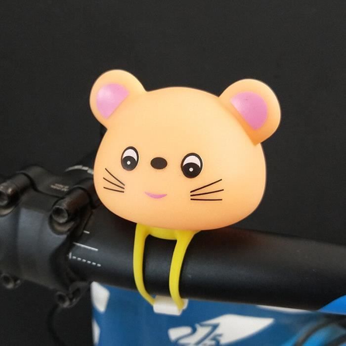 Sonnette Vélo Avec Lumière LED – Motif Animal Dessin Animé, Son Clair, Fixe Ou Clignotant, Pour Guidon 7-12 Cm (cadeau Enfant)
