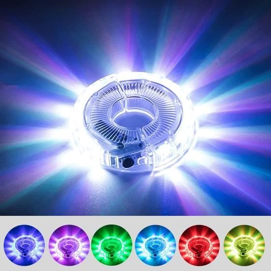 Une lampe Multi Effect - Intelligent LED Vélo Roue Lumière Vélo Avant Arrière Moyeu Parlait Une Seule Lampe A