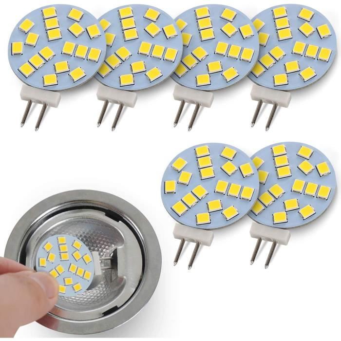 Lot De 12 Ampoules LED G4 2W - Équivalent 20W Halogène, Blanc Chaud 3000K, 200 Lumens - Dimmable