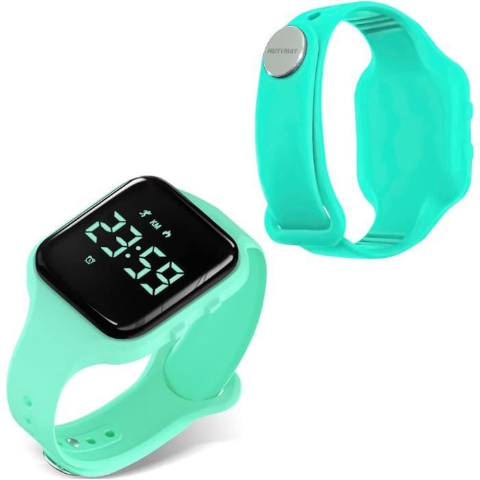 Non Connectée Podomètre Montres Sans App, Montre Rechargeable À Durée De  Vie De La Batterie De 20 Jours, Enfants Montres Num[x1107]  Circulaire-Blanc, - Achat/vente montre Neuf - Cdiscount