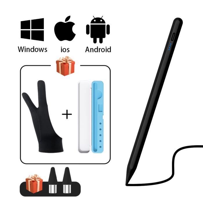 Stylet,Stylet tactile universel pour tablette, téléphone portable, IOS,  Android, Windows, Apple, Ipad, XIAOMI - black pen blue box
