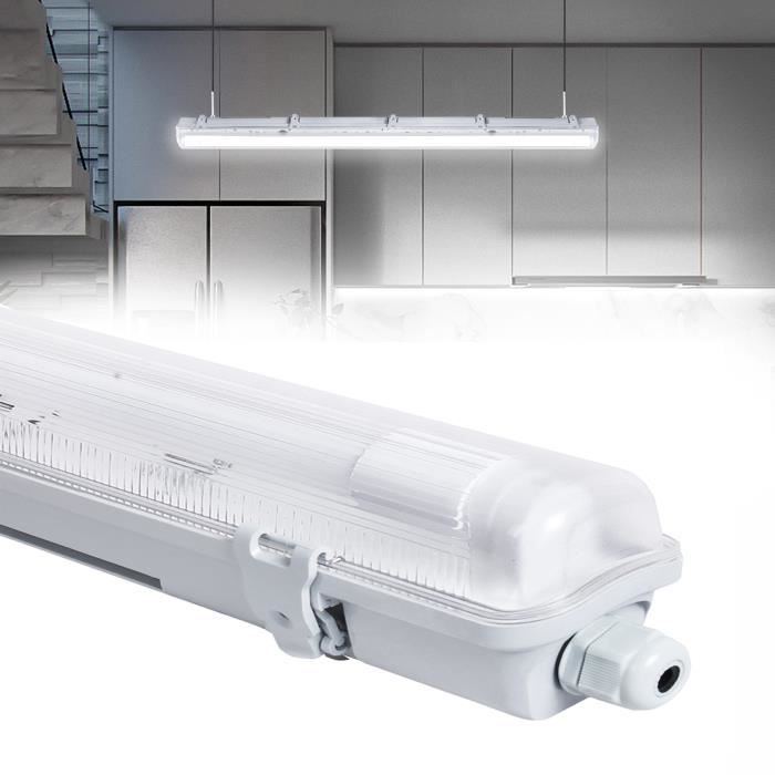 Plafonnier Led 40Cm Ip66 Étanche Garage Éclairage 4000K Avec Prise