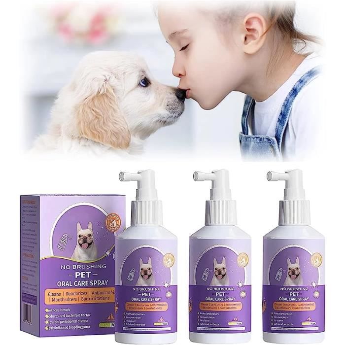 Spray de soin oral pour animaux de compagnie - Pet Clean - 3PCS