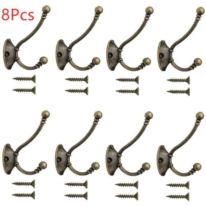 Patère Porte Manteau Murale Vintage Crochet Uniques Métal De Porte Chapeau Crochet Retro Inox Avec Vis Pour Maison Bronze Rouge 98751832