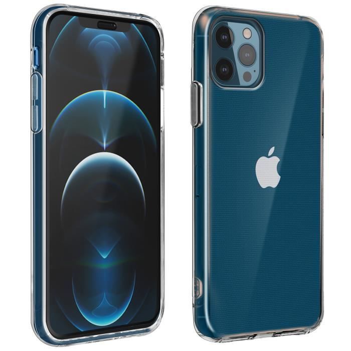 OWM Coque IPhone 12 Pro Max Transparente Silicone Arrière Bumper